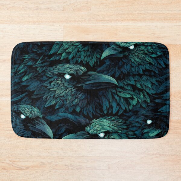 Item preview, Night Raven Pattern Collage Art  designed and sold by GrinGalore.