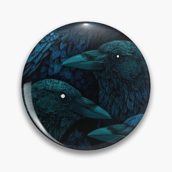Item preview, Night Crows Pattern Collage Art  designed and sold by GrinGalore.