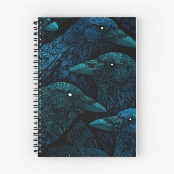 Item preview, Night Crows Pattern Collage Art  designed and sold by GrinGalore.