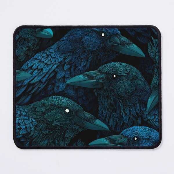 Item preview, Night Crows Pattern Collage Art designed and sold by GrinGalore.