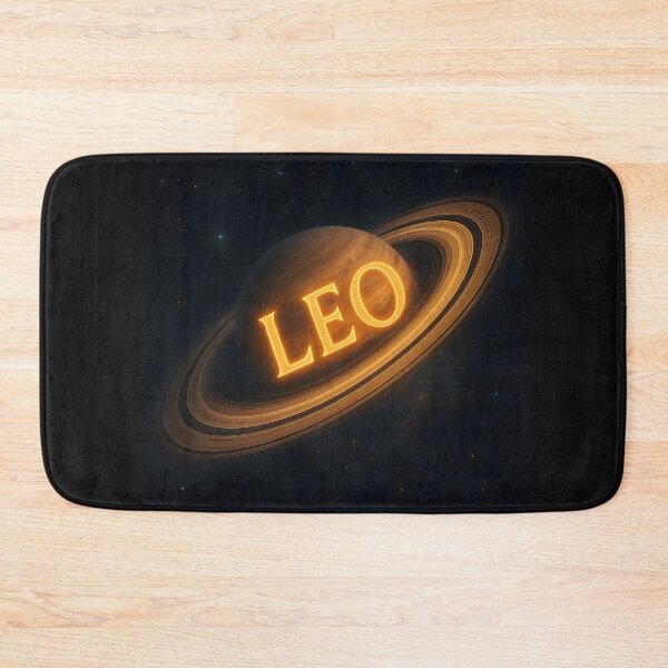 Item preview, LEO in Saturn’s Rings – Cosmic Orbit Zodiac Name Design designed and sold by VoidBloom Studio.