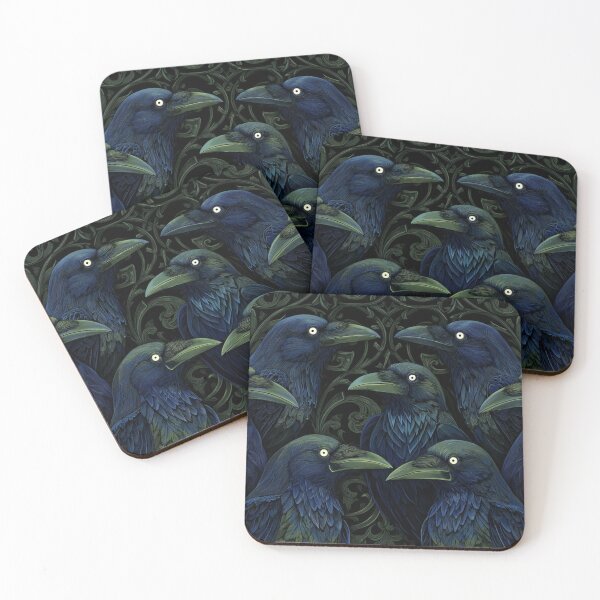 Item preview, Night Gothic Raven Pattern designed and sold by GrinGalore.