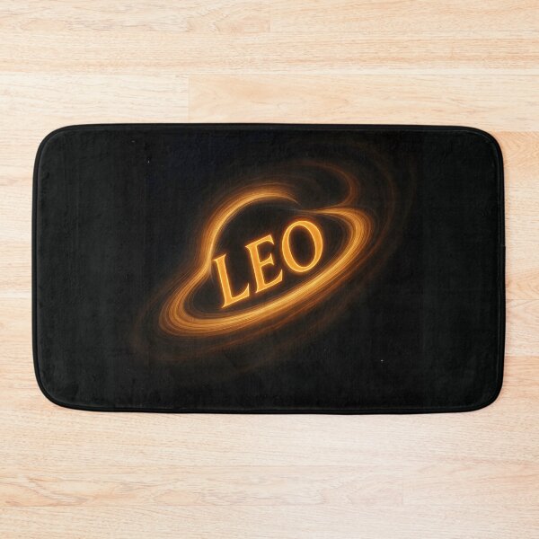 Item preview, LEO in Saturn’s Rings – Cosmic Orbit Zodiac Name Design designed and sold by VoidBloom Studio.