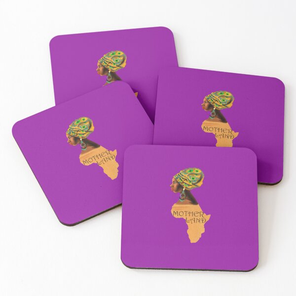 Item preview, Motherland Queen – African Woman in Headwrap Silhouette Art designed and sold by Right-UR.