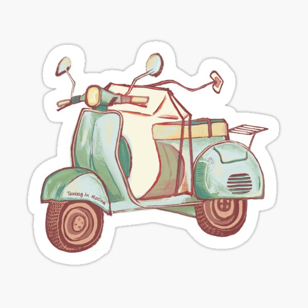Artikel-Vorschau von Teabag In Motion Scooter, designt und verkauft von TeabagInMotion.
