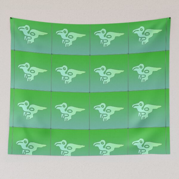 Item preview, Vivid Jade Nazca Line Macaw designed and sold by kernowerno.