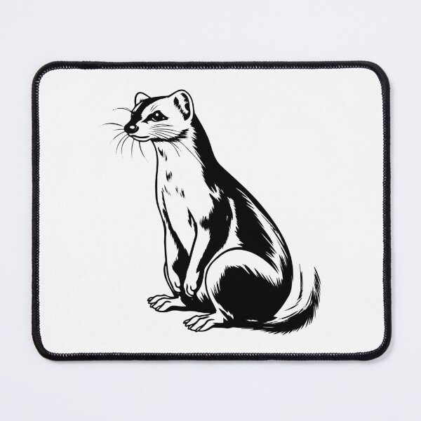 Item preview, Weasel Mink Ferret Stoat Ermine Polecat Furry Wildlife designed and sold by inkoutninja.