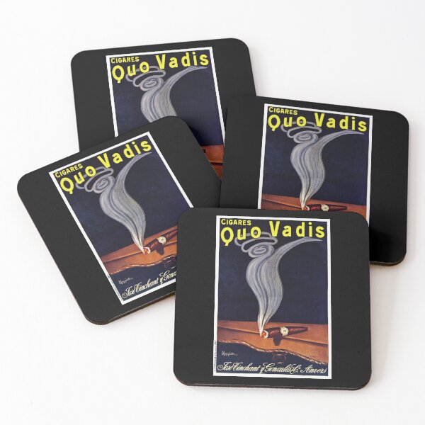 Item preview, Quo Vadis Cigares Vintage Cigarette Poster by Leonetto Cappiello | Classic French Tobacco Ad designed and sold by artofuniverse.