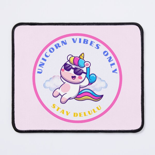 Item preview, Unicorn Vibes Only, Stay Delulu designed and sold by PinkDuckTees.