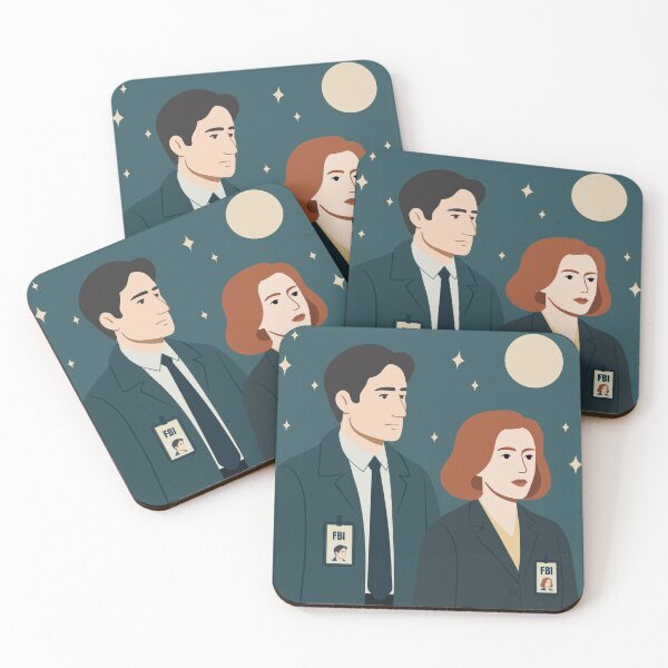 Item preview, X-Files - Mulder and Scully designed and sold by ellealsopaints.