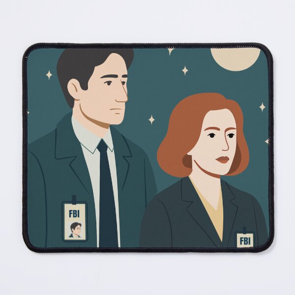 Item preview, X-Files - Mulder and Scully designed and sold by ellealsopaints.