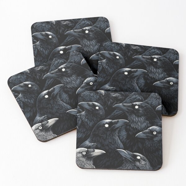 Item preview, Black Ravens Pattern At Moonlight designed and sold by GrinGalore.
