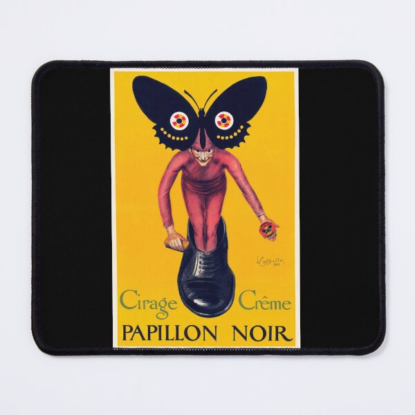Item preview, Papillon Noir Shoe Polish Vintage Poster 1921 by Leonetto Cappiello | Art Deco French Shoe Care Ad designed and sold by artofuniverse.