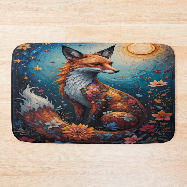 Artikelvorschau, Cosmic Fox – Mystisches Kunstwerk entworfen und verkauft von PawPrintStyles.