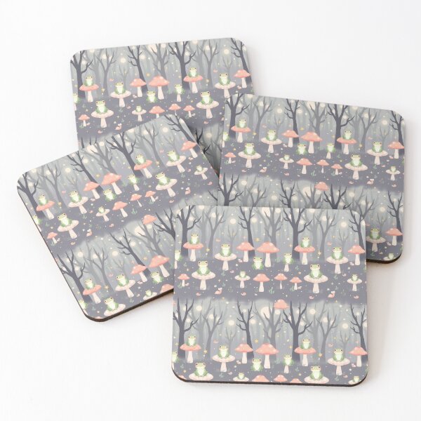 Item preview, Cutesy Mushroom and Frogs designed and sold by YvaineDesign.