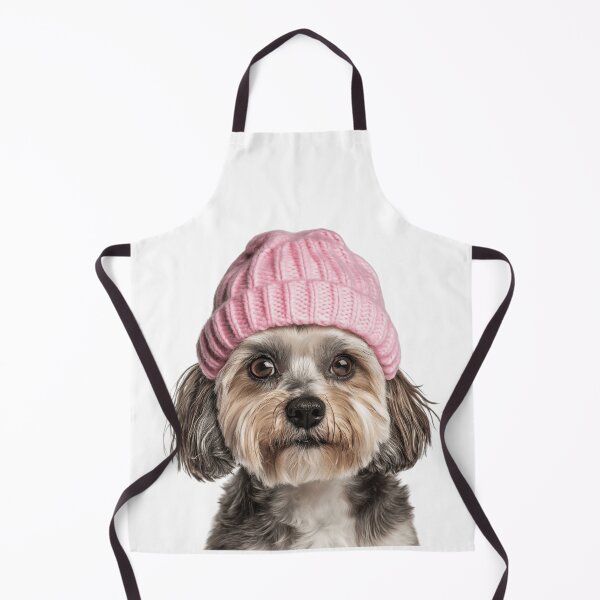 Item preview, Cozy Havanese dog Wearing Pink Winter Hat Trendy Animal Fashion Artwork designed and sold by LazyOwlStore.
