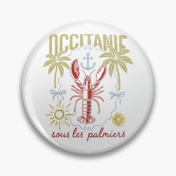 Item preview, OCCITANIE SOUS LES PALMIERS - HOMARD - HOMAR, LOBSTER SUMMER MARITIME COASTAL COQUETTE designed and sold by justyna-s28.