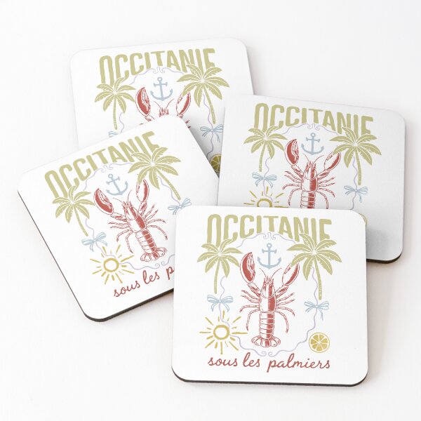 Item preview, OCCITANIE SOUS LES PALMIERS - HOMARD - HOMAR, LOBSTER SUMMER MARITIME COASTAL COQUETTE designed and sold by justyna-s28.