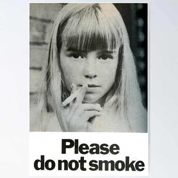 Item preview, 1972 Stop Smoking Ad - Please Do Not Smoke designed and sold by taspaul.