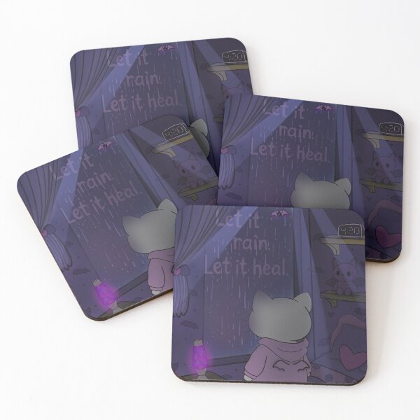 Item preview, Let it Rain, Let it Heal - Skelli Kitty Cozy Goth Design  designed and sold by Skelli Kitty & Friends.