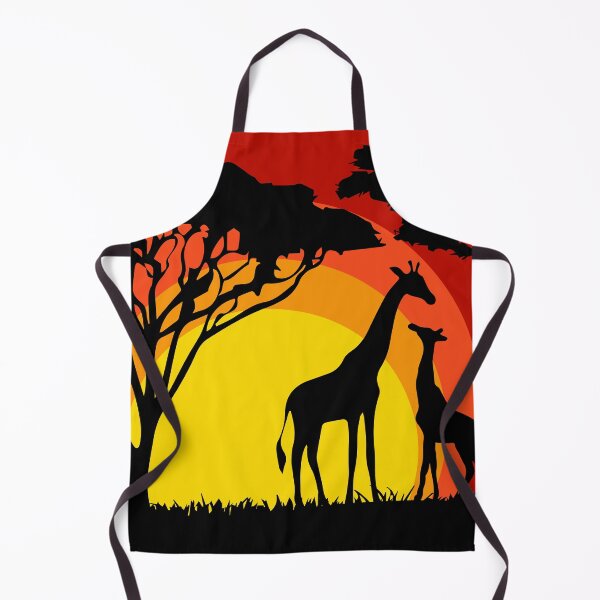 Item preview, Landscape with silhouettes of giraffes in Africa designed and sold by Tanysha54.
