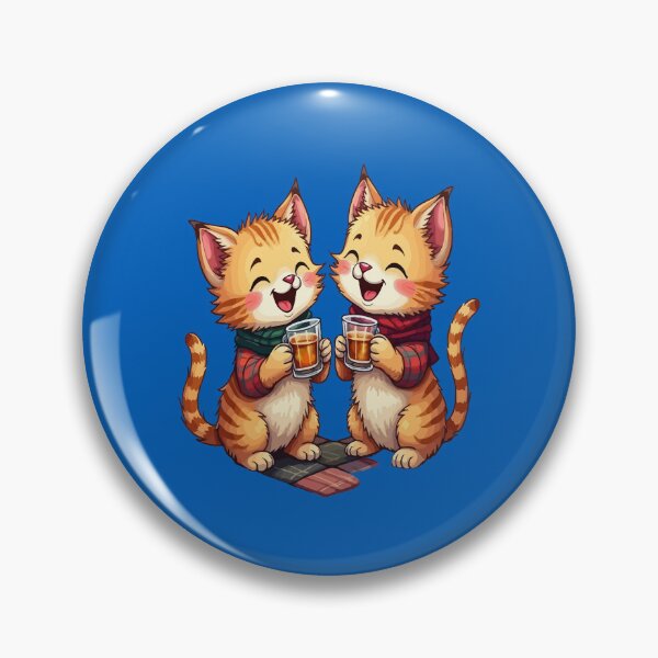 Item preview, Two Orange Tabby Cats With Drams Scottish Themed Celebration designed and sold by taiche.