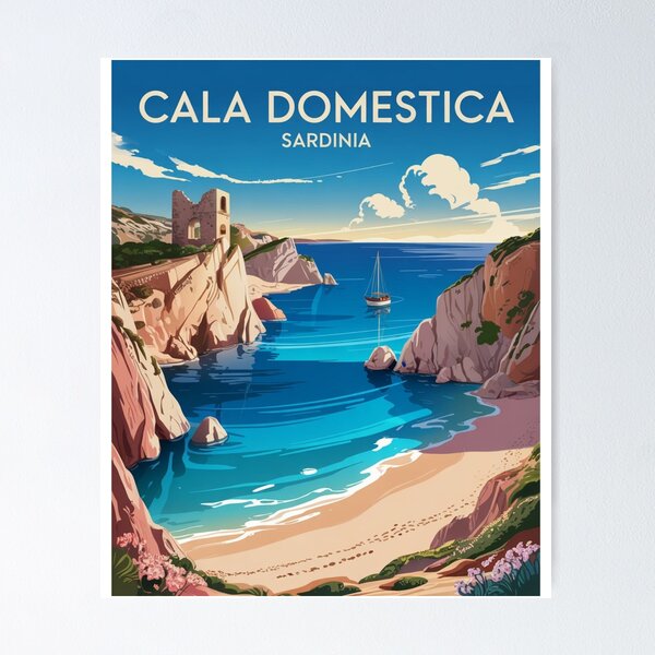 Item preview, Cala Domestica Sardinia – Vintage Island Vibes designed and sold by Gracjan Mikitin.
