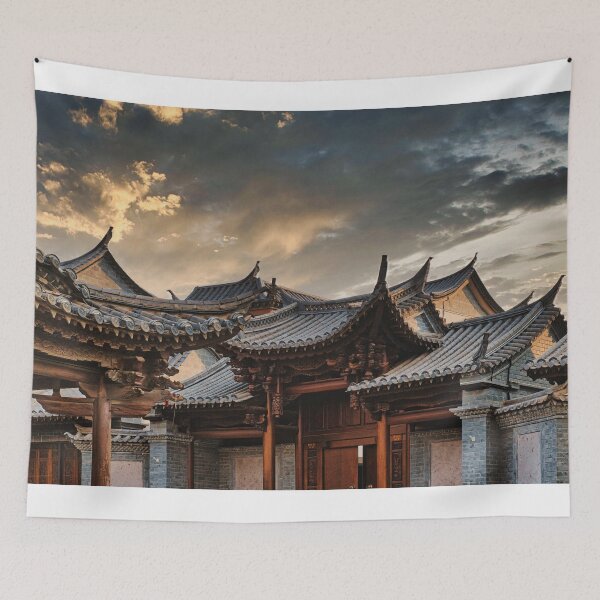 Item preview, A portrait of traditional Chinese houses designed and sold by onlyFinePics.
