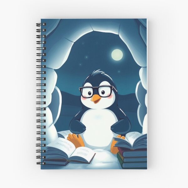 Item preview, Beautiful Cute Penguin Studying designed and sold by CodingBee33.