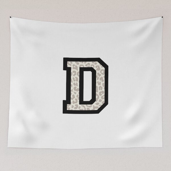 Item preview, Letter D leopard print designed and sold by rosipos.