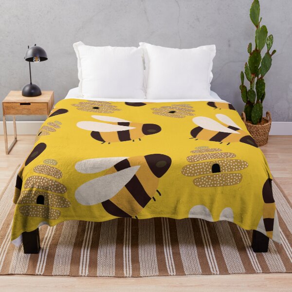 Item preview, Cartoon flying bee and beehive designed and sold by Luamor.