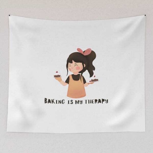 Item preview, Foodie Quote Pun Humor - Baking is my Therapy designed and sold by holaitssher.