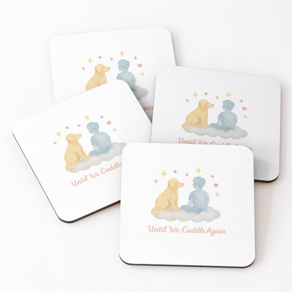 Item preview, Until We Cuddle Again – Pet Memorial Art designed and sold by PetSoulPrints.