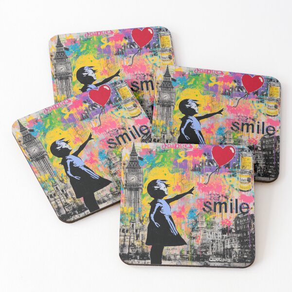 Item preview, Girl With Balloon Street Art Mural  designed and sold by GrinGalore.