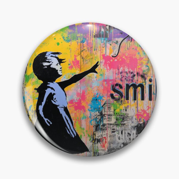Item preview, Girl With Balloon Street Art Mural  designed and sold by GrinGalore.