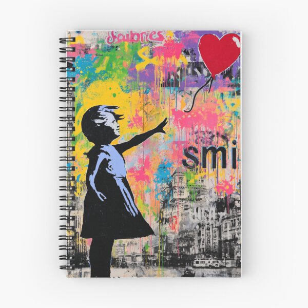 Item preview, Girl With Balloon Street Art Mural  designed and sold by GrinGalore.