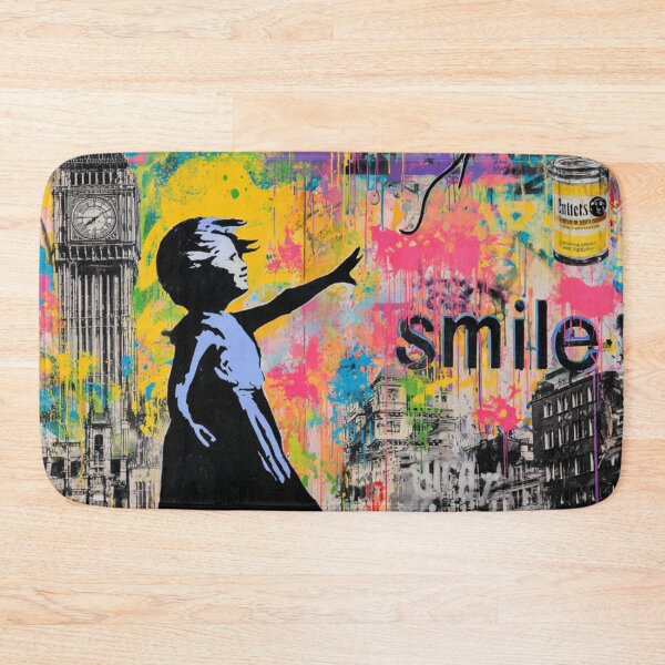 Item preview, Girl With Balloon Street Art Mural  designed and sold by GrinGalore.