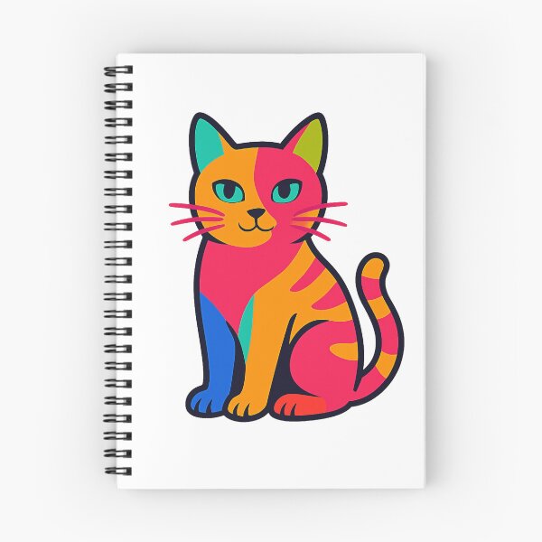 Item preview, Color Splash Cat – Vibrant Minimalist Illustration designed and sold by Sara Raad.