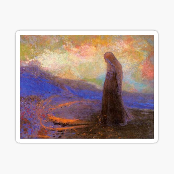 Vista previa del artículo con la obra «Reflexión HD, por Odilon Redon (1910) Alta definición», diseñado y vendido por MINDTHECHERRY.