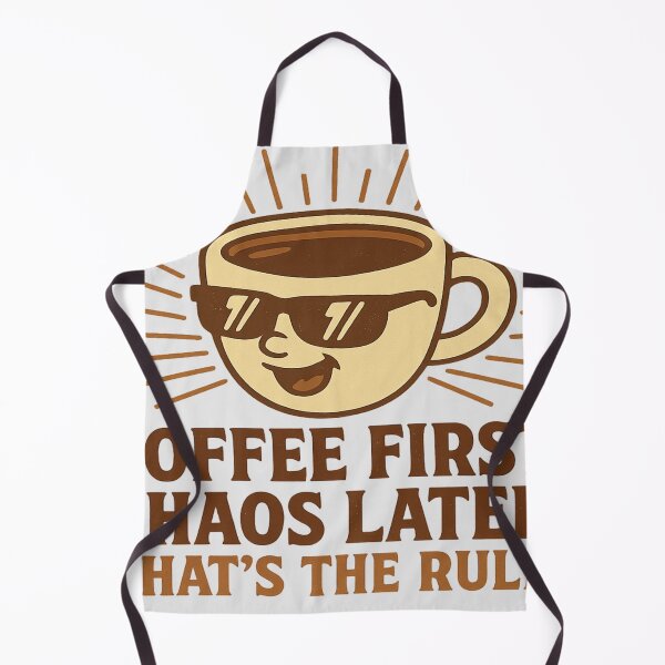 Item preview, Coffee First, Chaos Later – That’s The Rule designed and sold by Designly Yours.