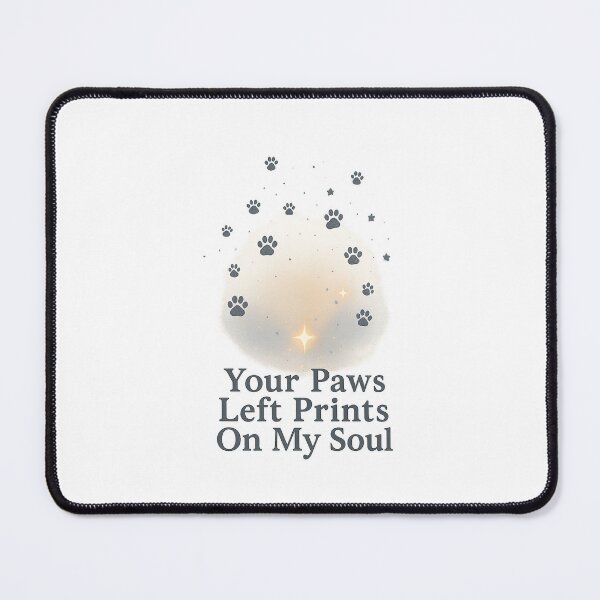 Item preview, Your Paws Left Prints on My Soul – Pet Loss Art designed and sold by PetSoulPrints.