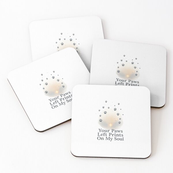 Item preview, Your Paws Left Prints on My Soul – Pet Loss Art designed and sold by PetSoulPrints.