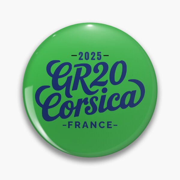 Item preview, GR20 CORSICA- GRANDE RANDONNEE--2025  pinbutton designed and sold by designkb.