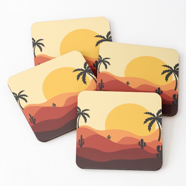 Item preview, Sunset in the desert with cacti designed and sold by Tanysha54.