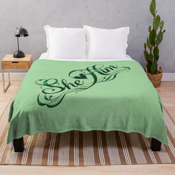 Item preview, She Loves Him – Elegant Green Calligraphy designed and sold by Rachyhana Vibes.