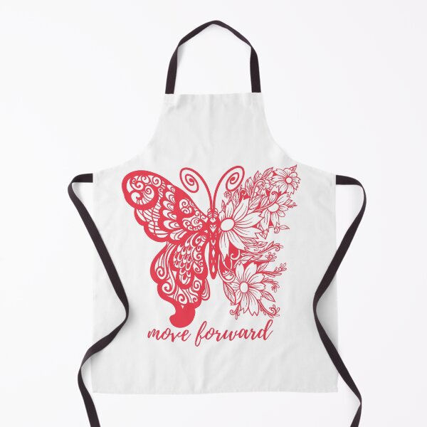 Item preview, Red Move Forward Butterfly Floral designed and sold by Mind Empowerment Designs.