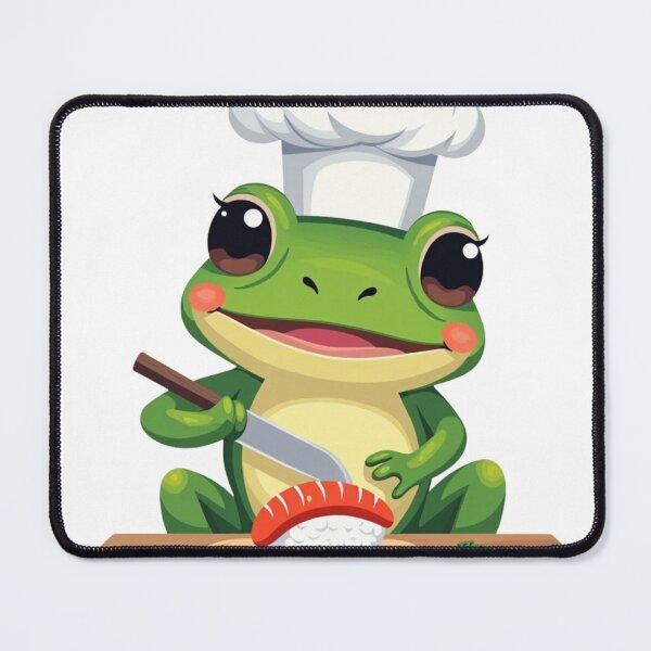 Item preview, Sushi Chef Frog – Tiny Blades, Big Flavor designed and sold by ShopValueBiz.