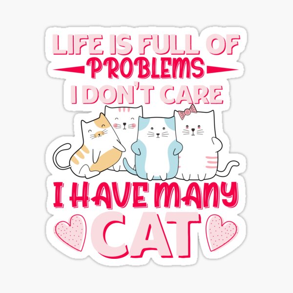 Item preview, Life Is Chaos, But I Have Cats designed and sold by mafiatees-intl.