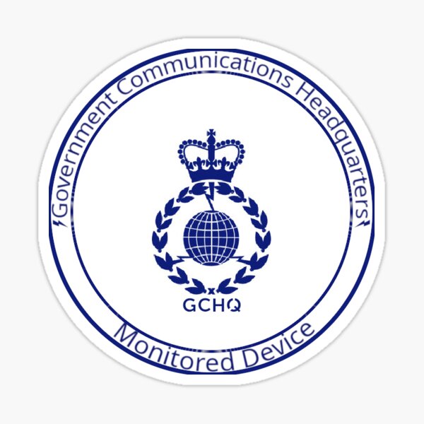 GCHQ - Monitored Device Sticker