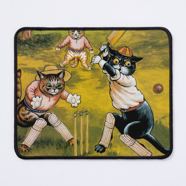 Item preview, Funny Vintage Illustration Cats Playing Cricket - Louis Wain - For Cat Lovers - For Cricket Fans designed and sold by Madcatsanddogs.